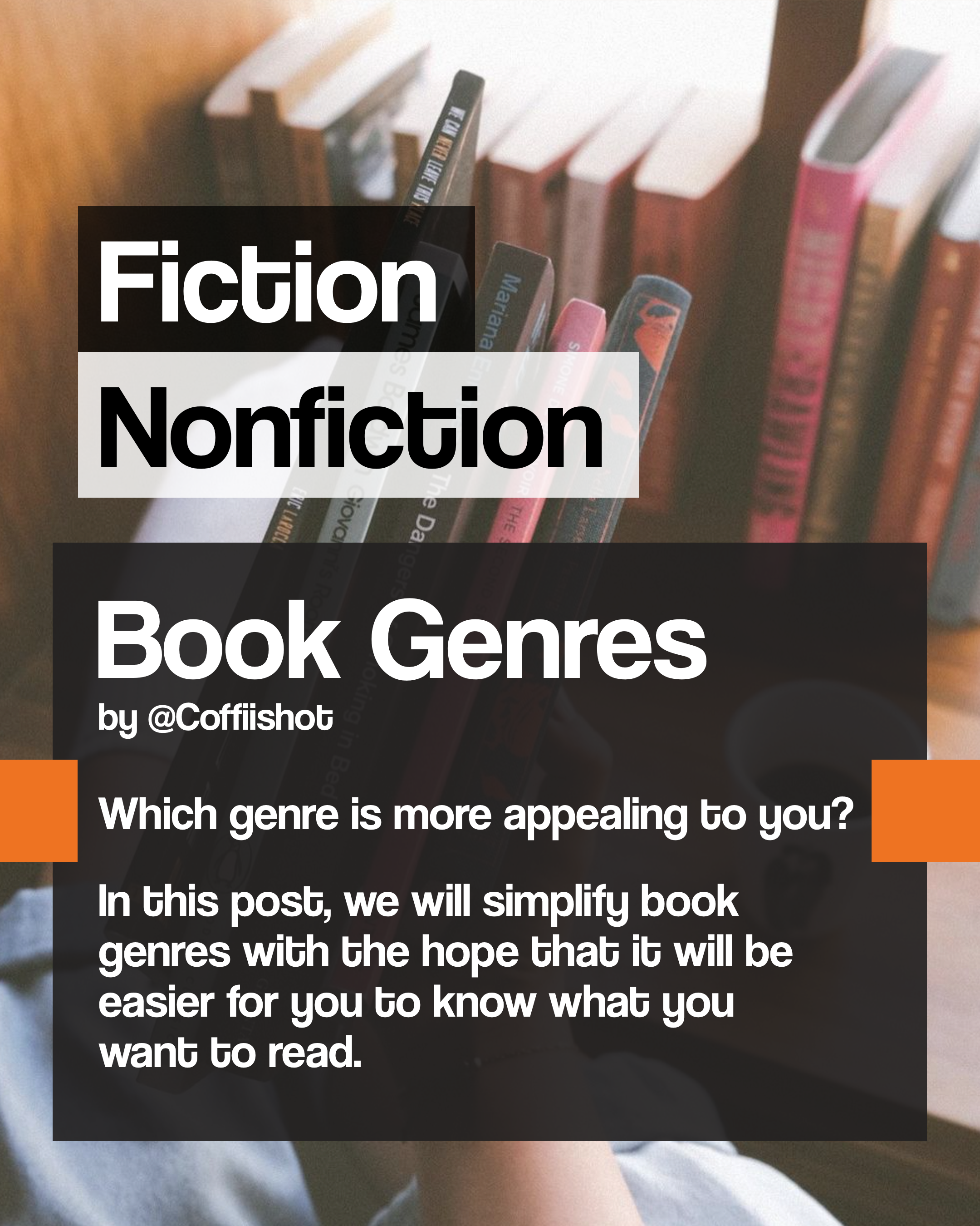 Book Genres – by @coffishot