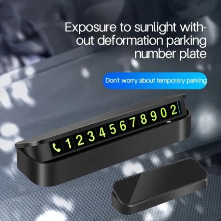 Car Temporary Parking Movable Number Plate