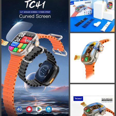 TC41 Telzeal AMOLED SMart watch 4G with Camera