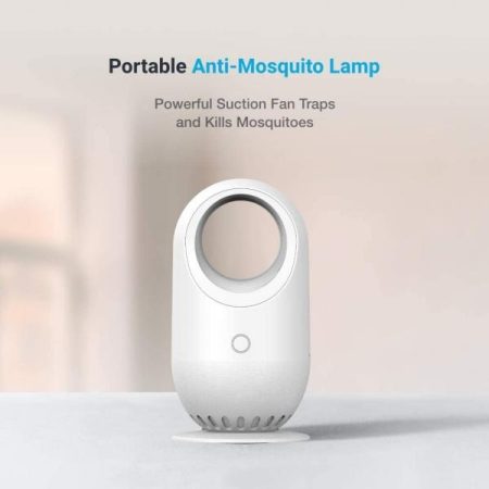 Portable Anti-Mosquito Lamp Powerful Suction Fan Traps and Kills Mosquitoes