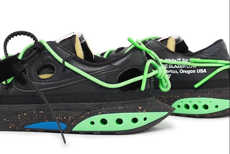 Nike Blazer low Off-White Black Electro Green