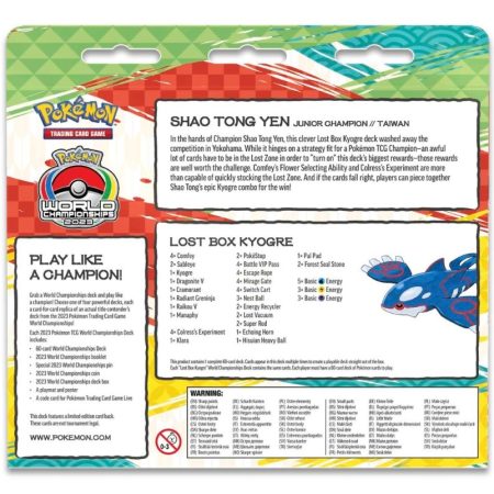 2023 Pokémon World Championships Deck (Shao Tong Yen, Lost Box Kyogre)