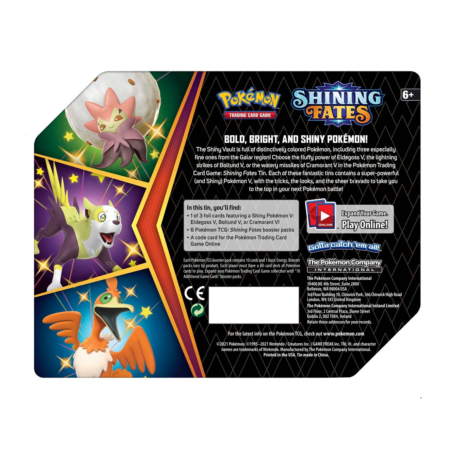 Pokémon TCG: Shining Fates Tin (Boltund V)