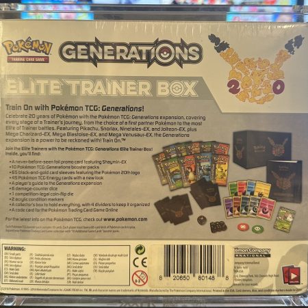 Pokémon Generations Elite Trainer Box / 20th Anniversary ETB / With Acrylic Case