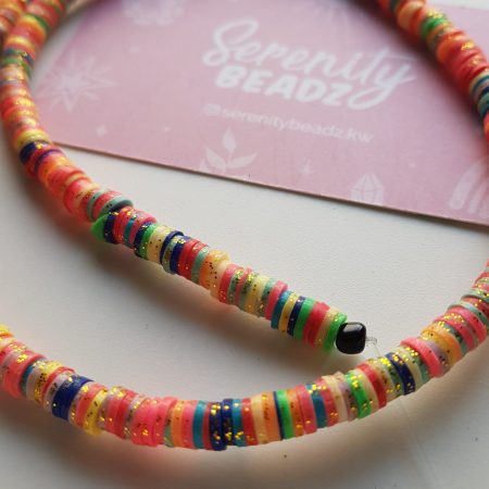 Glitter polymer beads