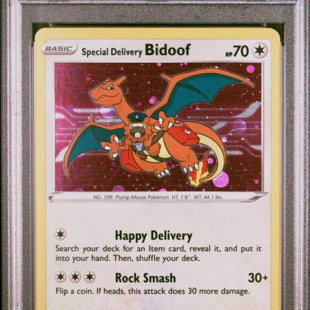 Special Delivery Bidoof - PSA 8 - SWSH177 Black Star Promo Holo Pokemon Center