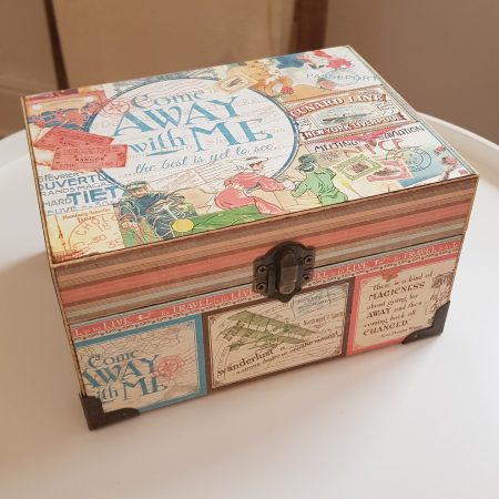 Handmade Travel keepsake box