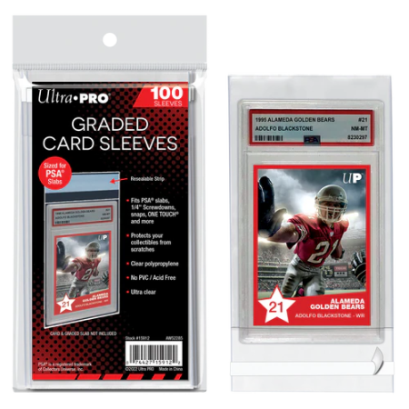 100 Graded Card Resealable Sleeves (PSA fit)