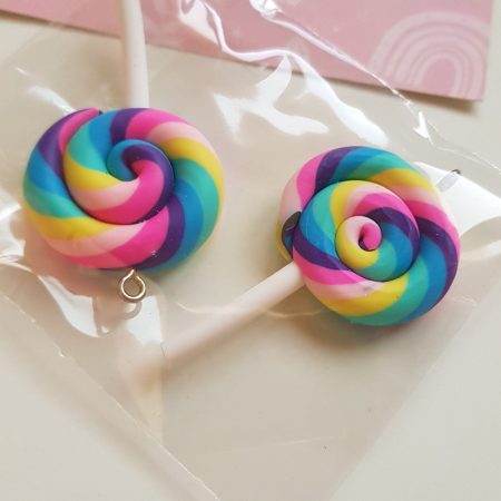 Lollipop swirl charm
