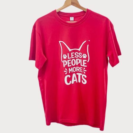 Less people more cats tshirt