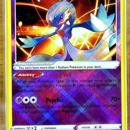 Pokemon SWSH Lost Origin Radiant Gardevoir 069/196 AGS Gem-MT 10 Holo Rare 2022