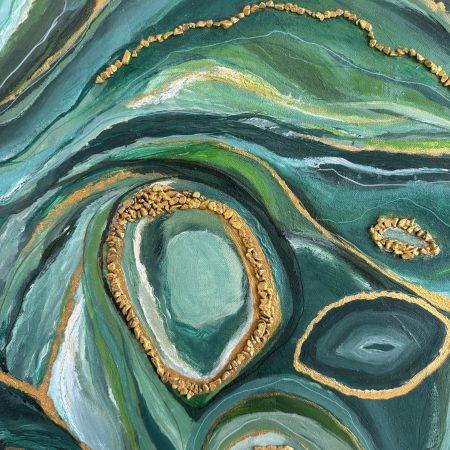 Acrylic Painting: Malachite Dreamscape