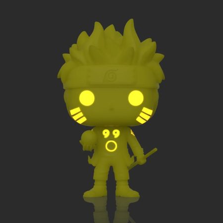 Funko Pop! 186 Naruto Shippuden Six Path Glow in The Dark GITD Yellow Hot Topic Exclusive Figure