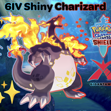 Shiny gigantimax charizard Sword and Shield