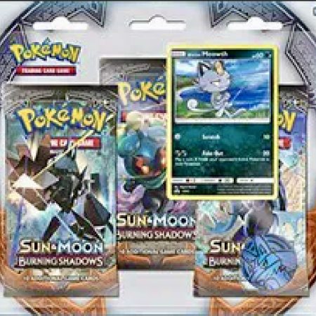 Pokémon Sun & Moon Burning Shadows 3 Pack Blister (Meowth promo)