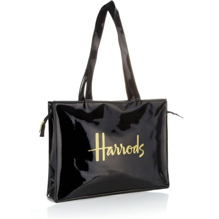 Harrods Logo Tote Bag ( Black )