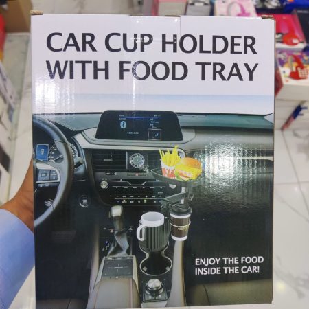 Car Cup Holder With Food Tray