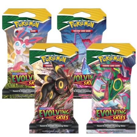 Evolving Skies Sleeved Booster Pack Art Bundle [Set of 4]