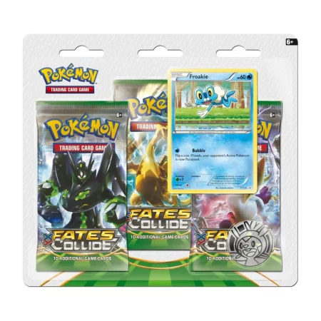 Xy Fates Collide 3 Pack Blister With Froakie Promo