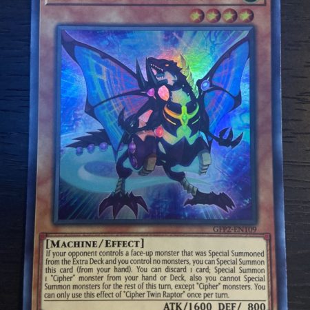 Cipher Twin Raptor - GFP2-EN109 - Ultra Rare 1st Edition