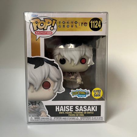 Funko Pop! Tokyo Ghoul Haise sasaki Glows In The Dark Sure things EXCLUSIVE #1124 + protector