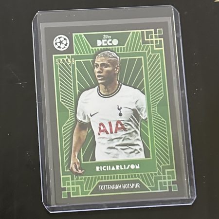 Richarlison 2022-23 Topps Deco Green Tottenham Hotspur Brazil Rare /99