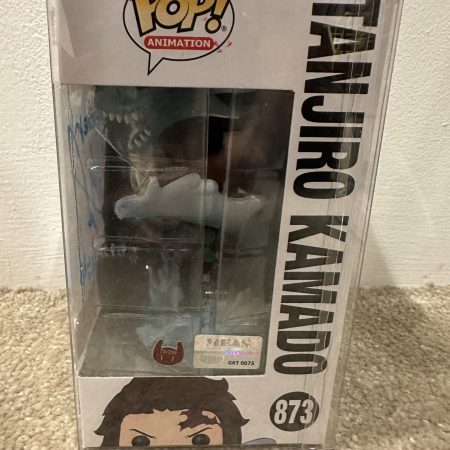 Funko POP! Tanjiro Kamado 🌊💧🗡 Water Breathing  from Demon Slayer Box Lunch Exclusive Glow In The Dark from signed for the Japanese voice actor ✍️🏼 🇯🇵 (Natsuki Hanae) certified by MEAS