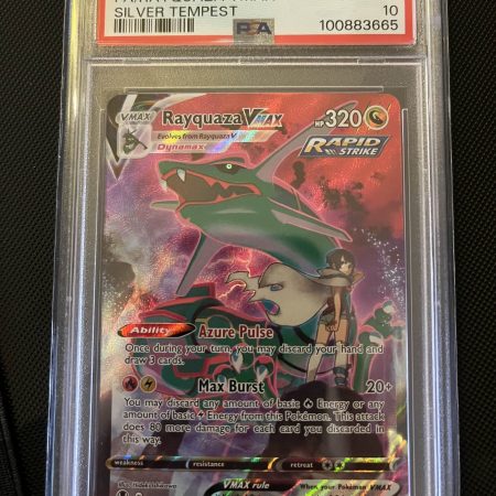 PokéMon TCG Rayquaza Vmax Fa #TG20 Silver Tempest PSA 10