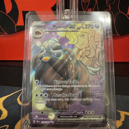 Arven's Mabosstiff Ex 218/182 Ultra Rare Full Art Destined Rivals