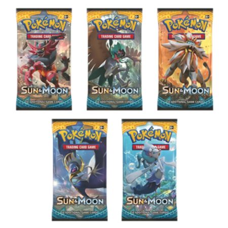 One Pokemon Sun and Moon Booster Packs