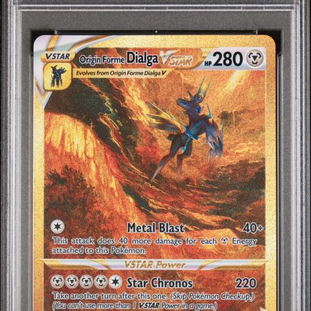 ORIGIN FORM DIALGA VSTAR CROWN ZENITH | SECRET #GG68 FULL ART PSA 9