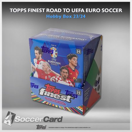 Topps Finest Road to UEFA Euro Soccer Hobby Box 23/24 - Sealed