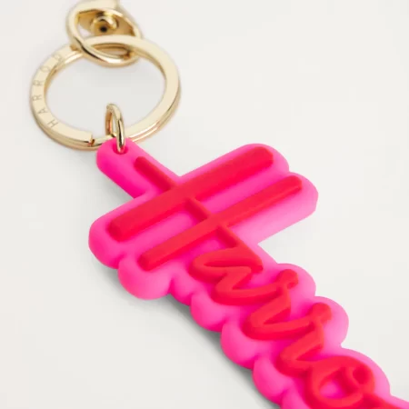 Harrods Logo Keyring ( Pink )