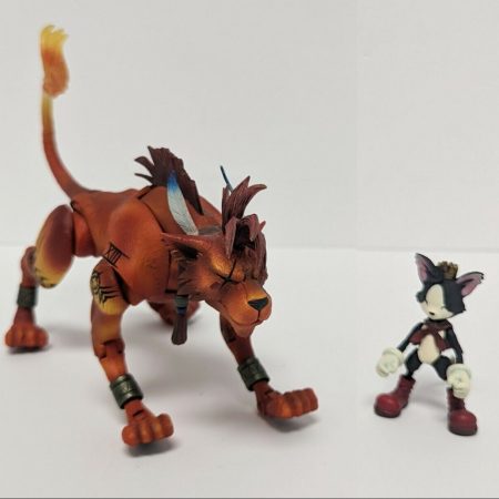 Final Fantasy VII FF7 Play Arts Kai Red XIII And Cait Sith Figure