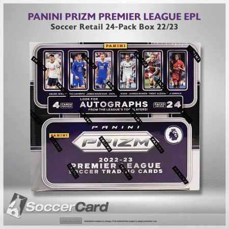 Panini Prizm Premier Leage EPL Soccer Retail 24-Pack Box 22/23 - Sealed
