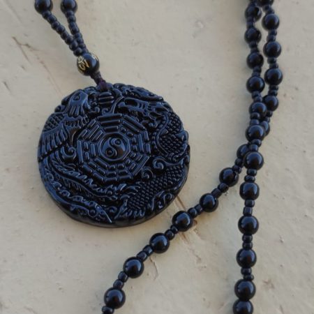 Black Obsidian Hanging Ornament