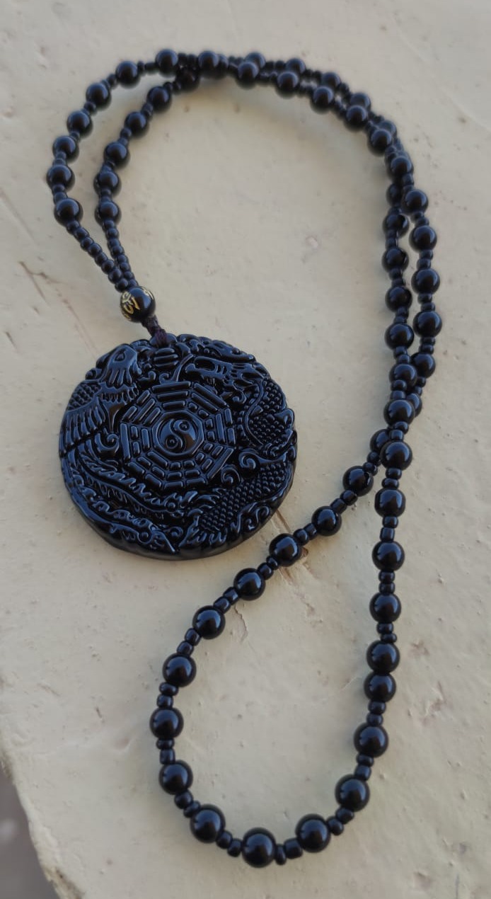 Black Obsidian Hanging Ornament