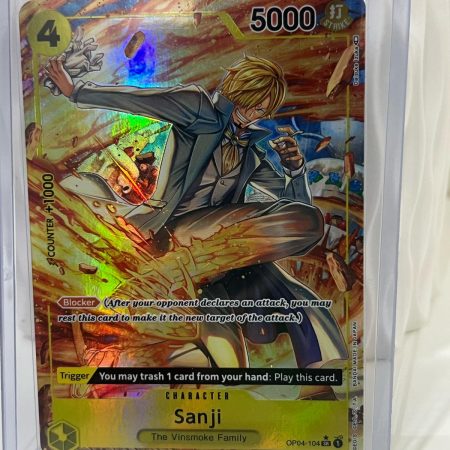 ONE PIECE SANJI OP04-104 SR ALT ART KINGDOMS OF INTRIGUE ENGLISH