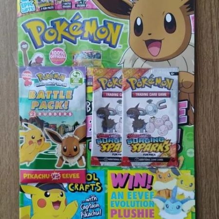 Pokémon Magazine #100 12/2024 Special Issue Stellar Crown & Pikachu Keyring