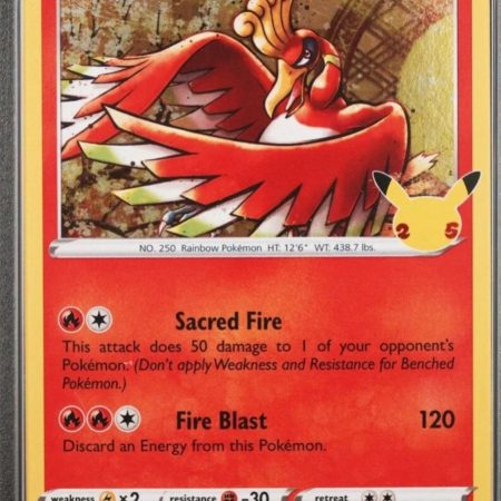 Pokémon TCG Ho-Oh Celebrations 001/025 Holo Holo Rare ⭐️ الذكرى ٢٥ هولو ٢٠٢١