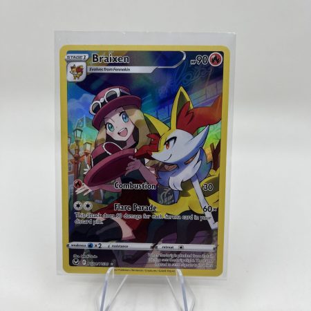 Braixen TG01/TG30 Ultra Rare Silver Tempest Pokemon TCG