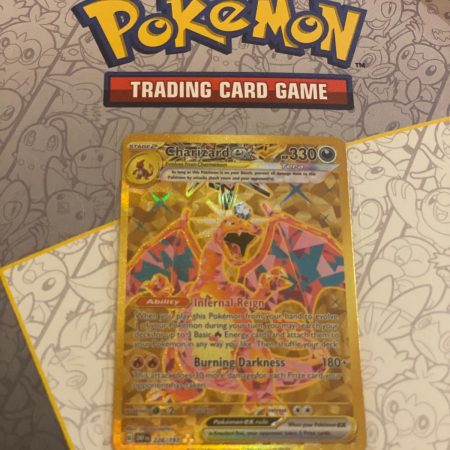 Charzard ex 228 secret rare gold