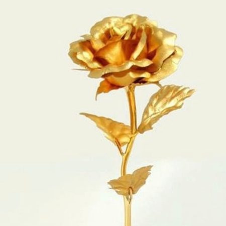 24K GOLD LEAF ROSE GOLD FLOWER ART