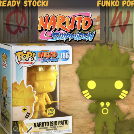 Funko Pop! 186 Naruto Shippuden Six Path Glow in The Dark GITD Yellow Hot Topic Exclusive Figure