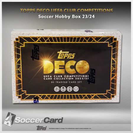 Topps Deco UEFA Club Competitions Soccer Hobby Box 23/24