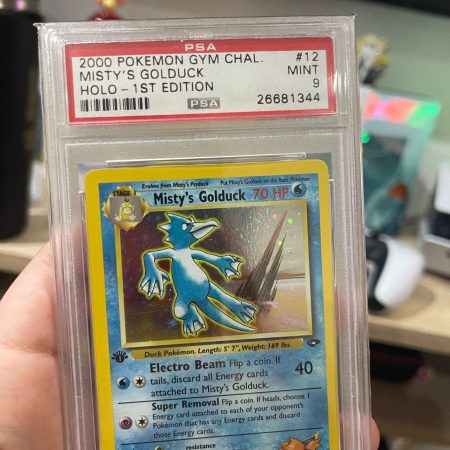 Misty's Golduck 2000 Pokemon Gym Challenge 12 Holo 1st Edition PSA 9 MINT