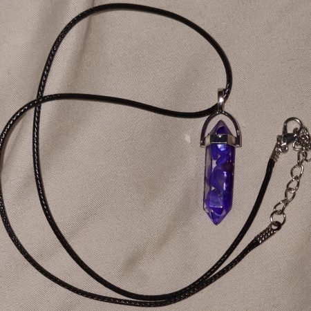 Dark purple marble necklace