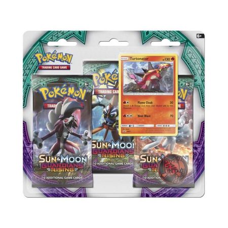 Sun & Moon Guardians Rising 3 Pack Blister With Turtonator Promo