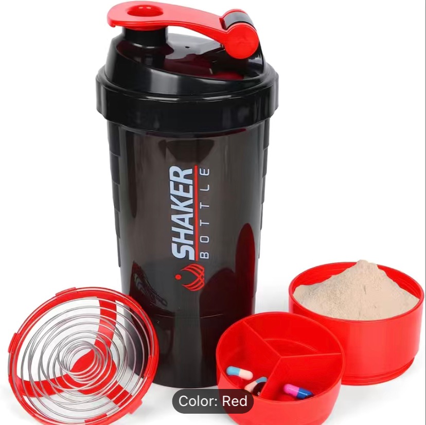 1pc Portable Protein Powder Shake Mixer Cup For Sports/fitness