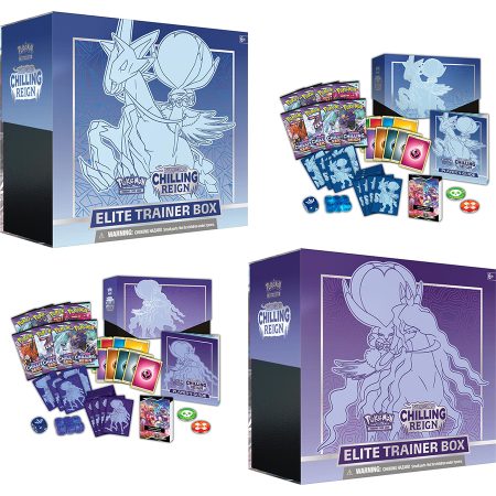 Pokemon Elite Trainer Box Chilling Reign Shadow Rider Calyrex ETB Ice Rider Calyrex ETB